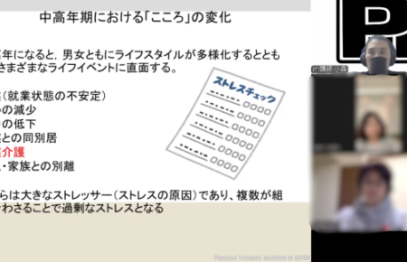 20241117開催『中高年のダイエット指導』オンラインセミナーの様子