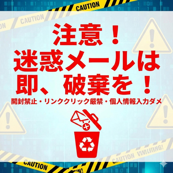 「迷惑メール」についての案内