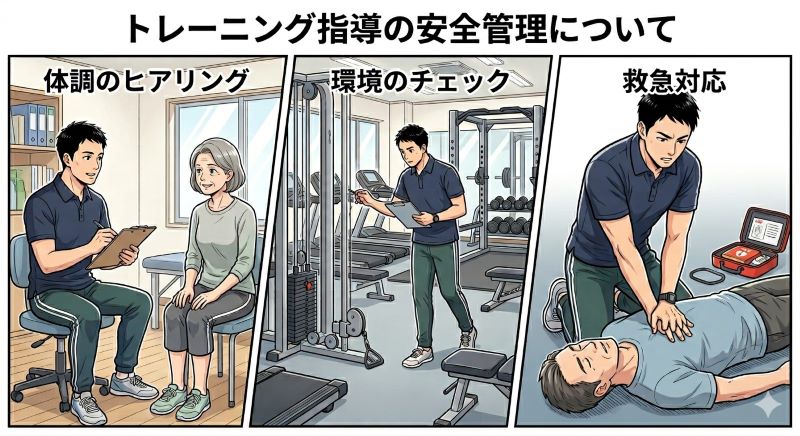 トレーニング指導の安全管理について