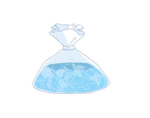 袋に入った氷水